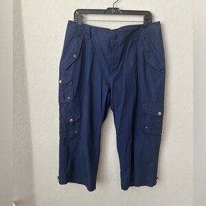 Ralph Lauren Cotton Cargo Ankle pants size 14